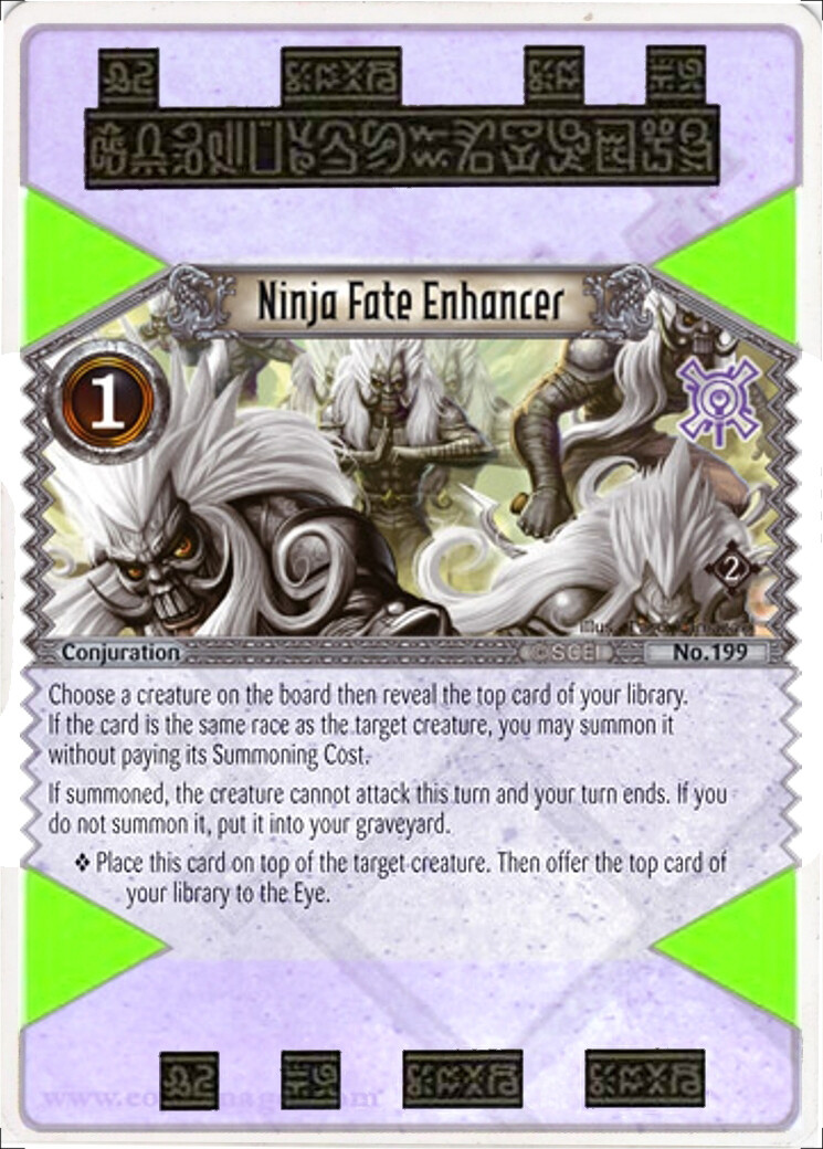 Ninja Fate Enhancer Set 2 Eye of Judgment Trading Card Game-image