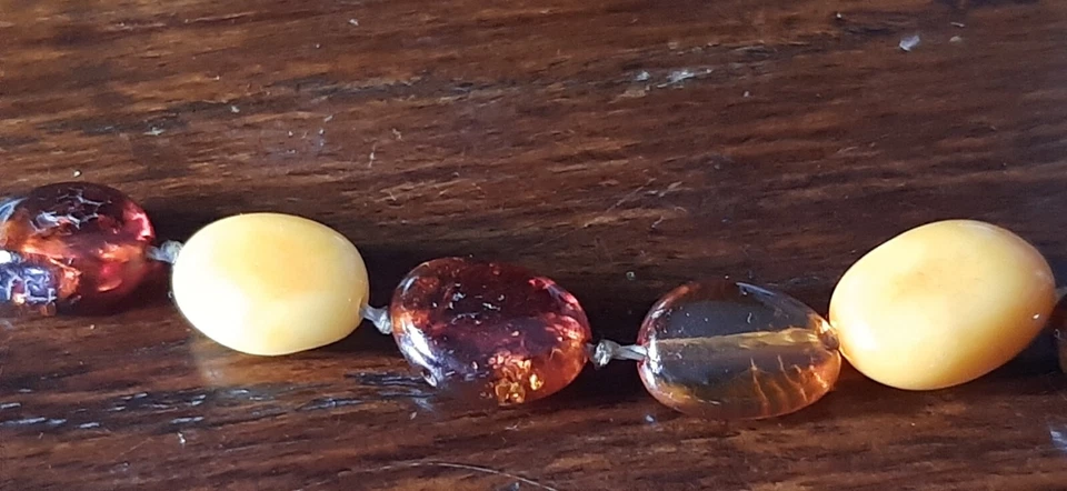 -Bracciale-ambra - Argento Vintage - Immagine 4 di 4