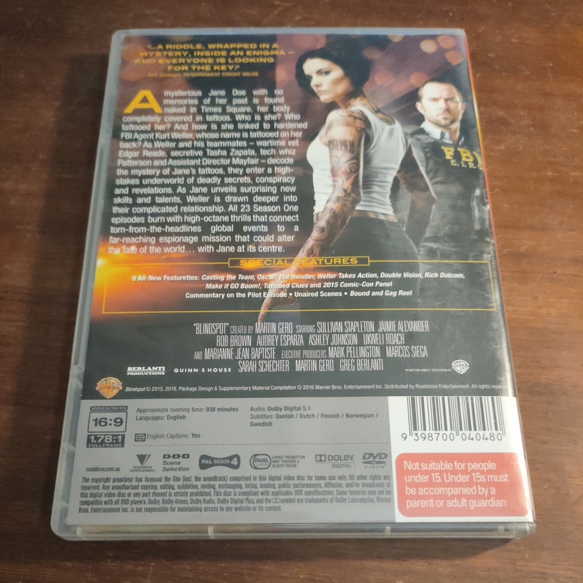 Blindspot The Complete First Series (Region 4, Disc DVD Set