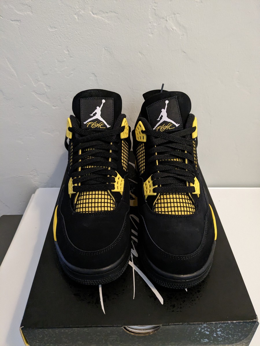 Air Jordan 4 ブラック/イエロー JORDAN BRAND AIR JORDAN 4 RETRO BLACK/WHITE-TOUR YELLOW 23SU-I