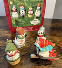 Hallmark Keepsake Christmas Ornament Set Race Down Main Street Snowmen Mitford