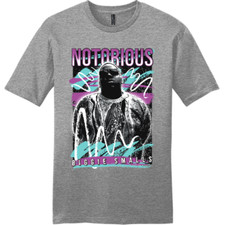 NEW ART SOCIETY x SWOD BIGGIE 90s TEE SHIRT GREY FROST SMALL-4XLARGE MADE IN USA