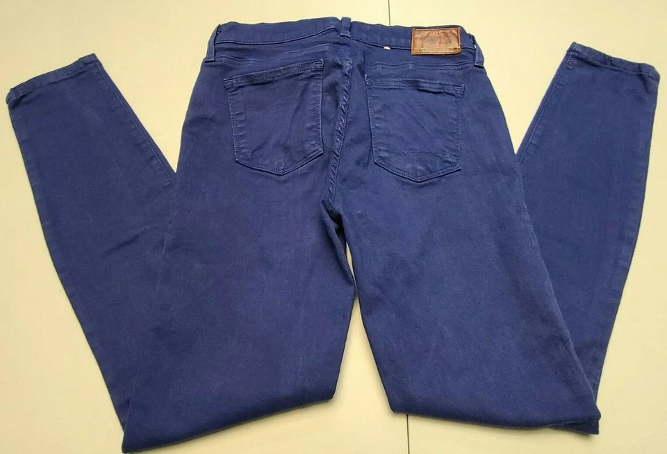 Pantalones de mezclilla Henry & Belle para mujer talla 28x29 súper ajustados al tobillo azul oscuro Foto 2 de 4