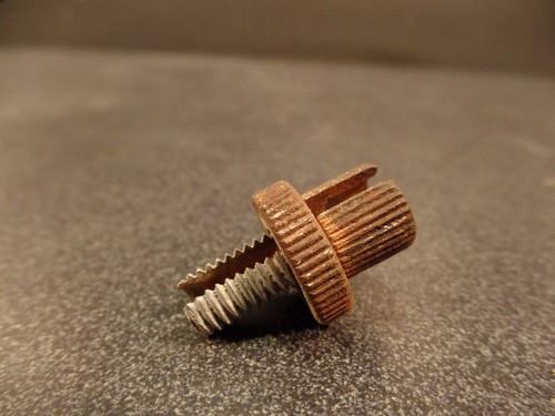 1972 72 HONDA CL175 CL 175 BRAKE LEVER CABLE ADJUSTER ADJUST  - Picture 4 of 5