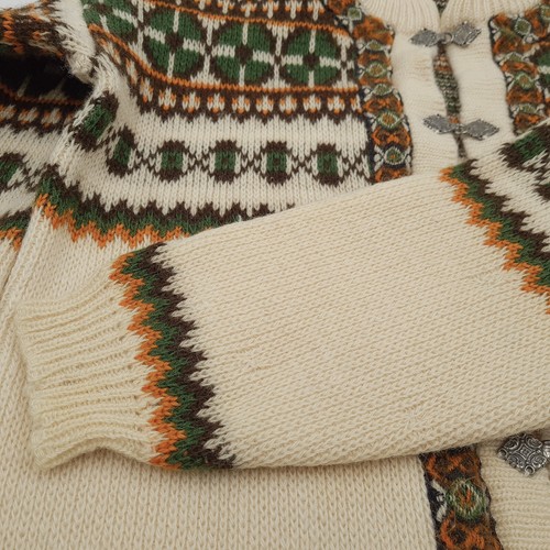 Vintage Gann Nordic Jumper Sweater Norway Fair Isle Wool Women Fc5 Size M - Picture 7 of 13
