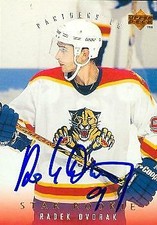 Radek Dvorak autographed Hockey Card (Panthers) 1995 Upper Deck Rookie #260
