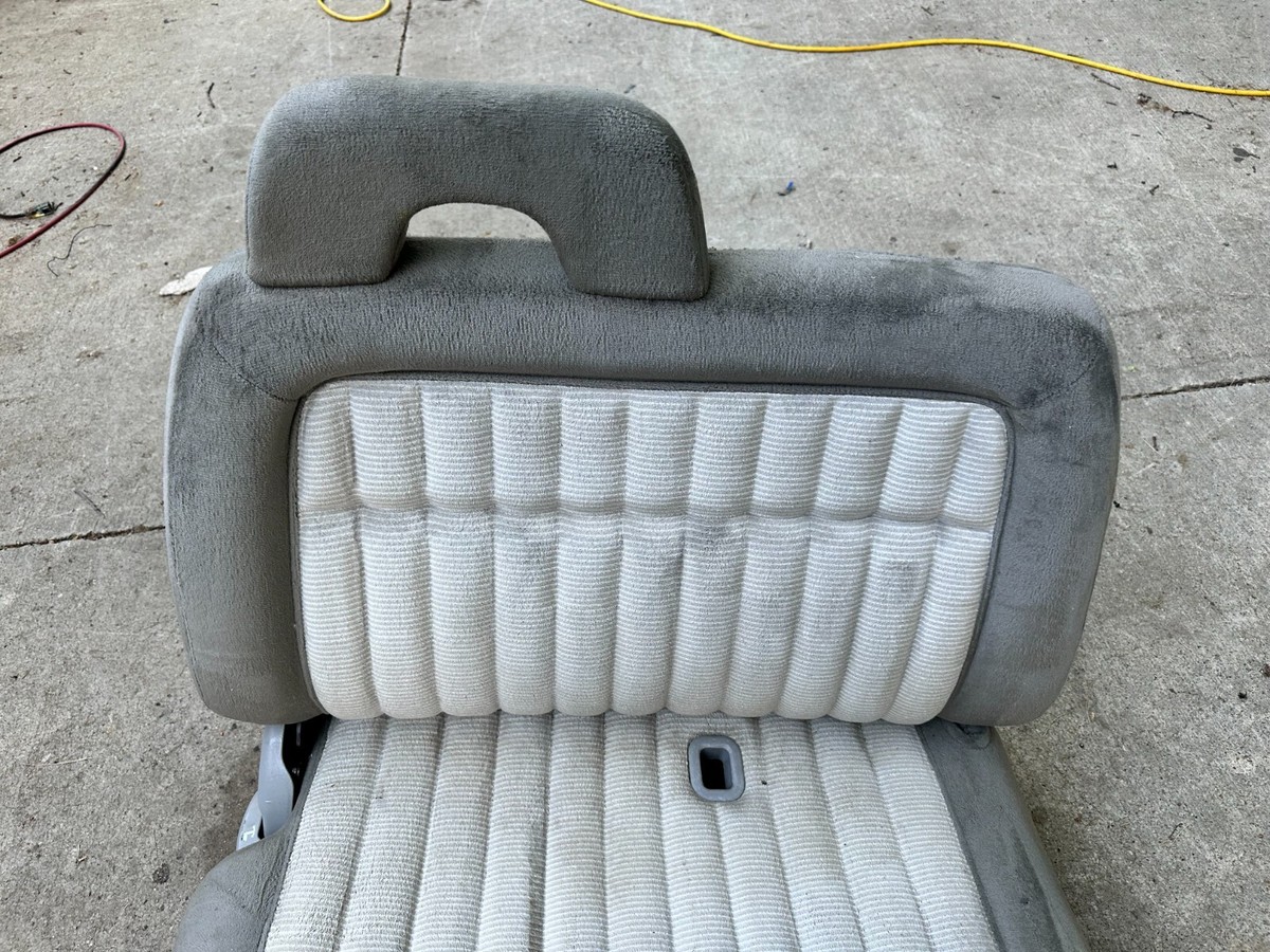 1994 Chevy Pickup Extended Cab, 60/40 Front Bench Seat; Rear Bench; Silv...
