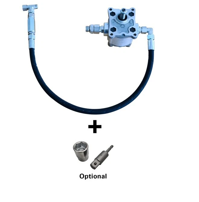 Anhängerpumpe Kipperpumpe Akkuschrauber PKW Kipper Anhänger Pumpe Hydraulikpumpe - Bild 2 von 2