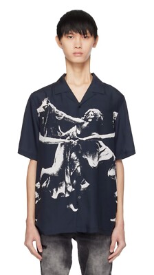 Ksubi Dancers Resort Ss Shirt Black Men's Size M. NWT