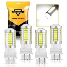 4x Auxbeam 3157 T25 White Led Turn Signal Parking Light Bulbs Lamp 4157na 3457na