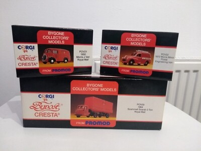 CORGI, BYPOST, CRESTA BYGONE COLLECTORS MODELS FROM PROMOD. BOXED, 2 WITH CERTS