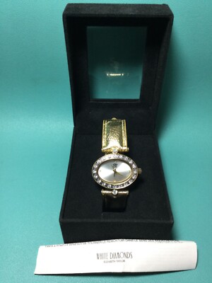 Elizabeth Taylor White Diamonds Watch With Case - Needs a  display picture 3
