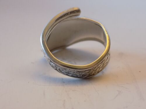 Sterlingsilber, Schmuck, Löffelring, Traube, Blatt, Rebe, Design, Größe 8 - Bild 3 von 10