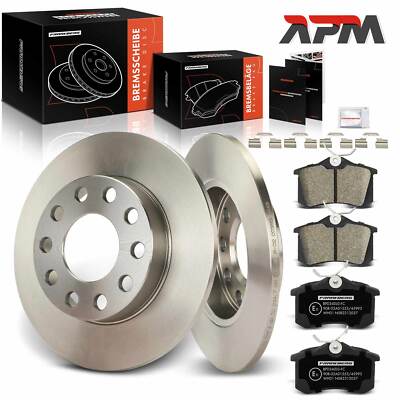 Bremsscheiben Ø245mm Beläge Hinten für Audi A4 B6 8E B7 8E 8H Seat Exeo 3R