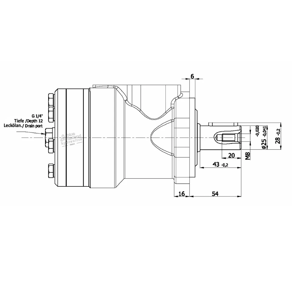 Hydraulikmotor Orbitalmotor Gerotormotor OMR,MR,GMR50 80 100 125 200 250 315 400 - Bild 3 von 4