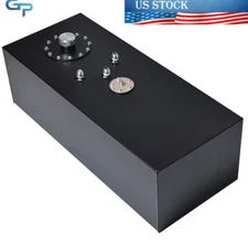 60L 15 Gallon Aluminum Race Drift Fuel Cell Gas Tank w/ Cap & Level Sender