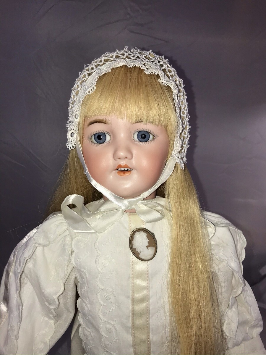 20” Antique German Bisque Head Doll S&H 1249 Santa Elegant