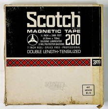 Scotch 200 Reel to Reel Recording Tape, DP, 7" Reel, 2400 ft.
