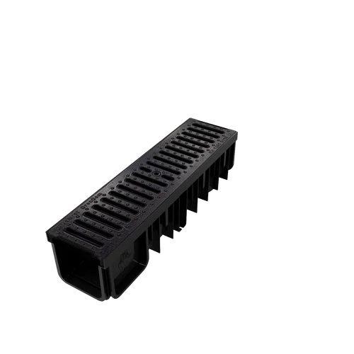 Entwässerungsrinne Bodenrinne Hofablauf Regenrinne Guss -Rost 130/90mm 0,5m B125