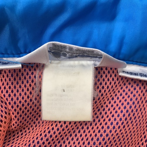Giacca a vento Columbia Sportswear vintage taglia small bordo neon con cappuccio e zip - Foto 4 di 5