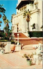 Historic WR Hearst Estate La Casa Grande San Simeon California Chrome Postcard