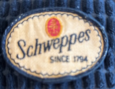 Vintage Schweppes Since 1794 Jacket Patch Ginger Ale Tonics Club Soda Plano TX