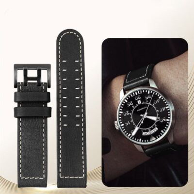 Echtleder Uhrenarmband passend für Hamilton Khaki Fliegeruhr H77616533