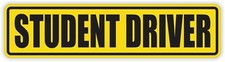 3 PCS STUDENT DRIVER MAGNET CAR SIGNS PLEASE BE PATIENT CAR BUMPER STICKER DECAL