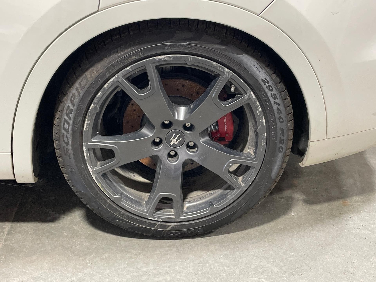 2019 Maserati Levante OEM Rear Factory Alloy Wheel Rim 5 Spoke 20"x10.5" *Edge*