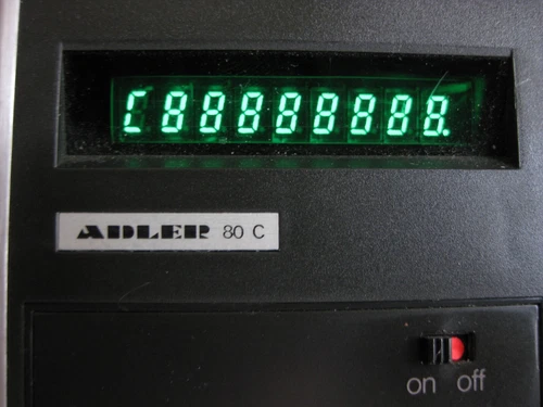 ADLER  80C Taschenrechner, CPU NEC µPD943 