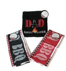Grilling Barbecue Apron with Black and Red BBQ Towels Dad Grill Master NWT Gift
