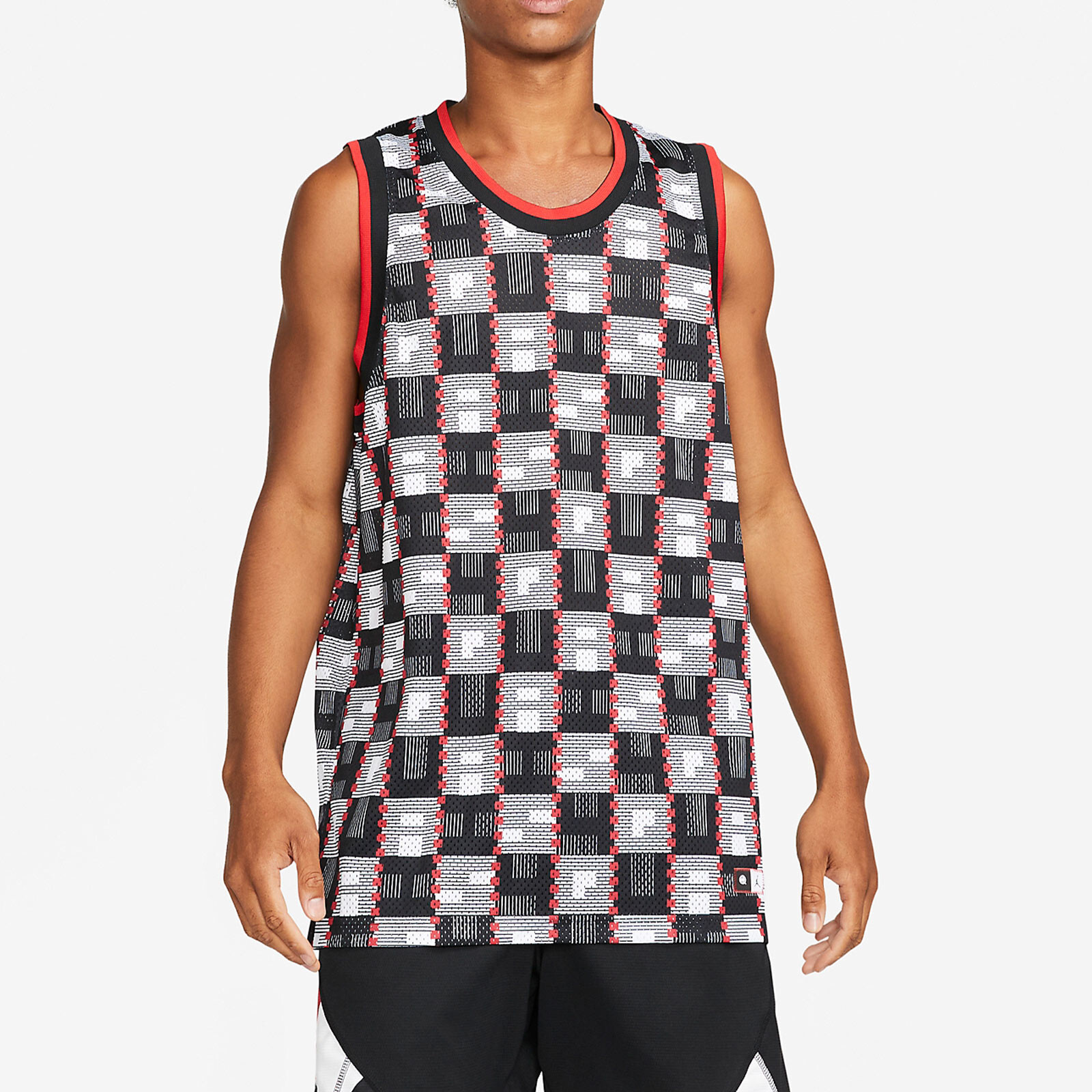 Майка Nike Herren Jordan Brand Quai 54 из трикотажа с открытыми плечами DM0759-100, Рубашка S