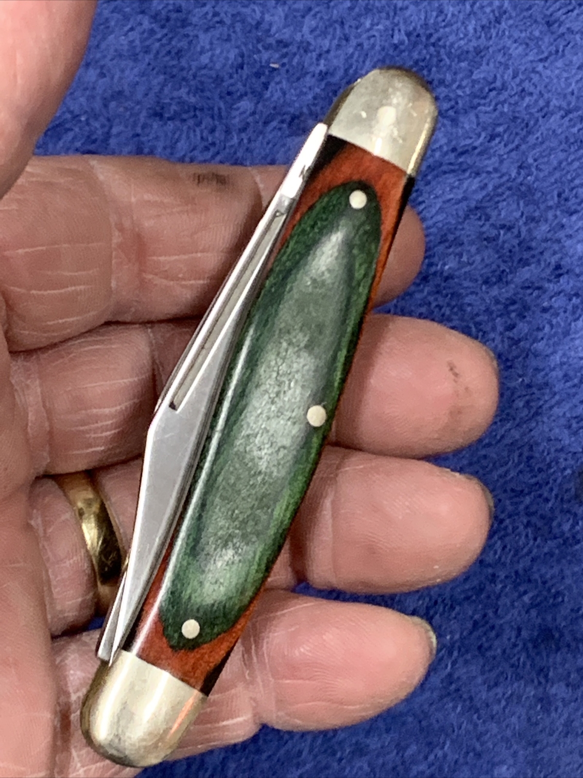 Western USA Made 3 Blade Stockman Pocket Knife W742 Nice Shape Western