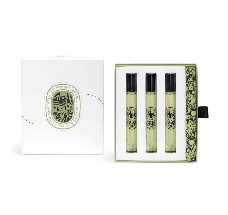Diptyque Venise Eau de Toilette Travel Trio 0,25 oz cada coleção Le Grand Tour - Imagem 2 de 4