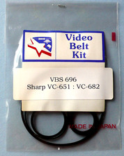 VCR Belt KIT for SHARP VC651 VC652 VC682 VC685 VC700 VC-A102 VC-D801 etc PHILIPS