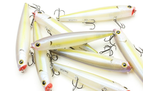 LUCKY CRAFT Gunfish 95 ~3 Ganchos~ - 250 Sábalo Chartreuse (1 cantidad) Topwater - Imagen 7 de 7