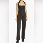 NEW FRAME Zip-Front Halter Jumpsuit - Size XS Stylish and Comfy — photo 5