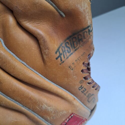 Vintage Rawlings RBG4 Cesar Cedeno Softball Baseball Glove RHT Basket Web Left - Picture 11 of 16