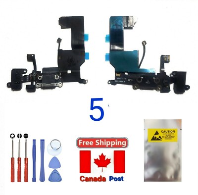 Charging Port Lightning Connector Dock Flex Mic For Apple iPhone