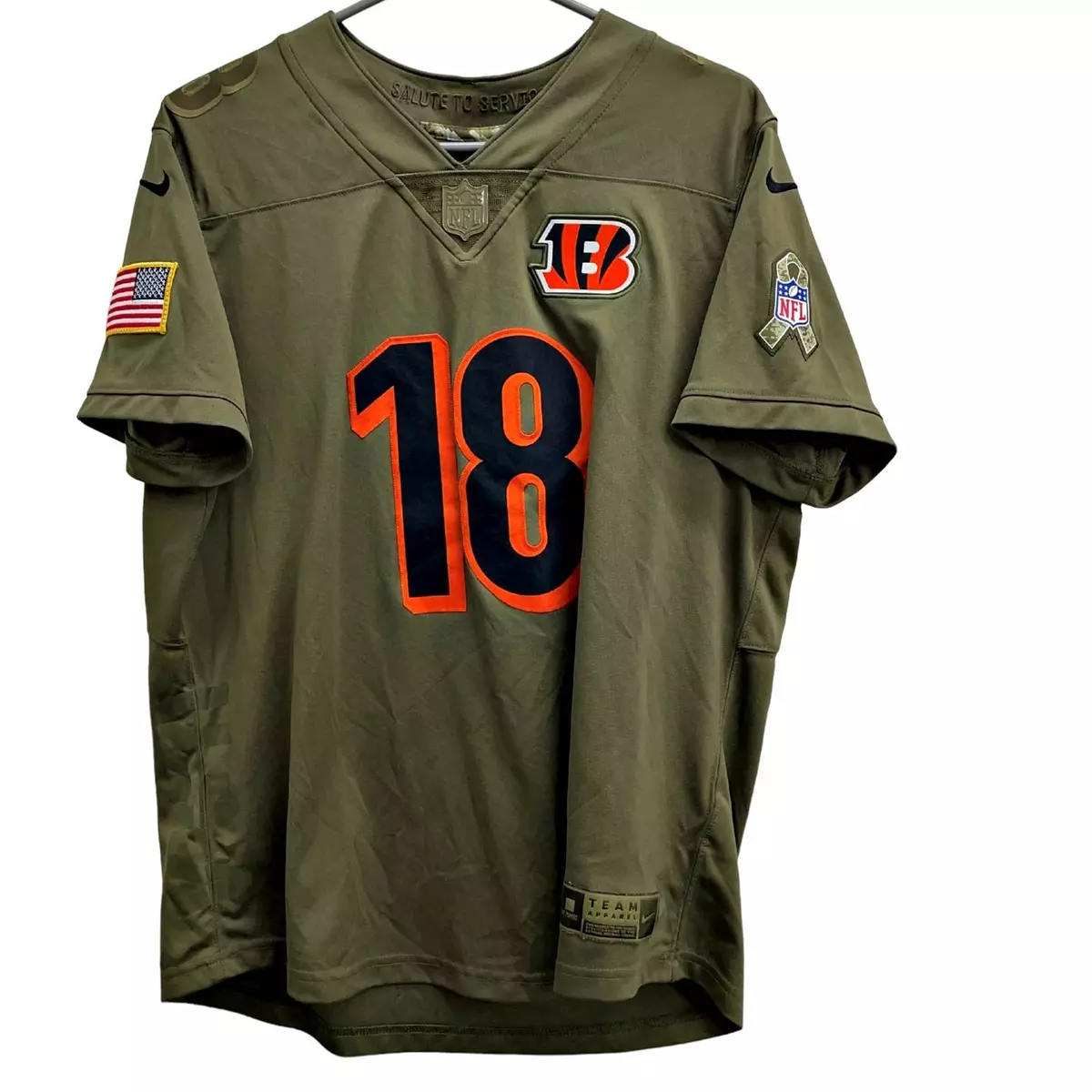 Nike Cincinnati Bengals No18 A.J. Green Black Women's Stitched NFL Limited 2016 Salute to Service Jersey