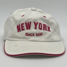 New York City Since 1625 Kids Cap - White Cotton StrapBack Hat - Youth One Size