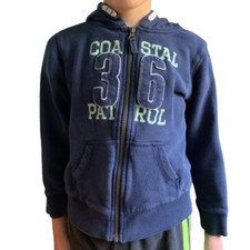 Boys Carters Size 7 Zip-Up Cotton Hoodie Sweatshirt Great For School