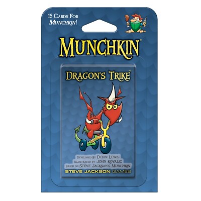 Munchkin Dragon's Trike 15 Card Game Expansion Steve Jackson Games Booster 4251