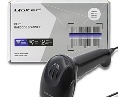 Qoltec Profi Barcode Scanner Leser Neu