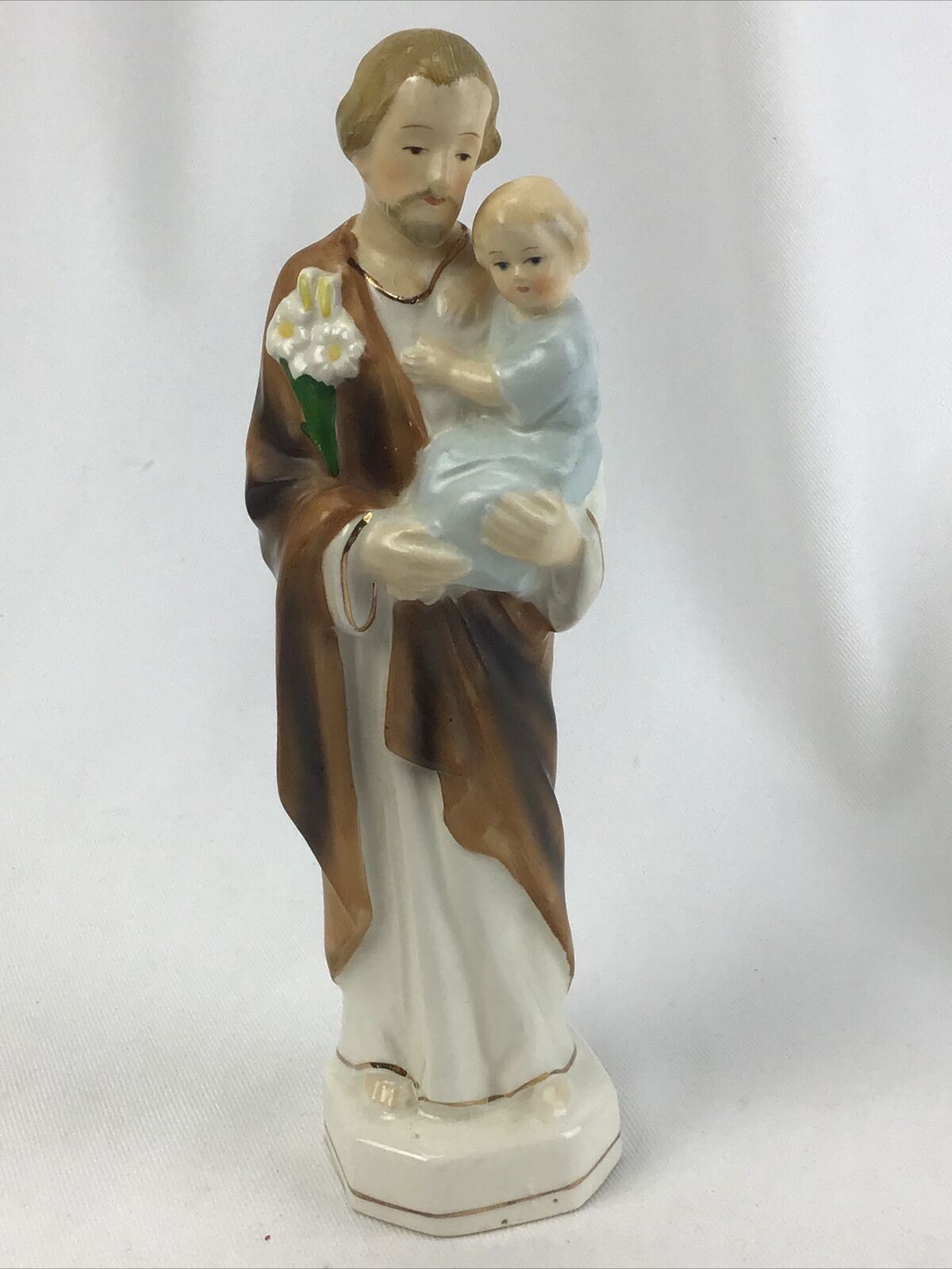 VGT Statue St. Anthony Child Patron Saint Finding Lost Things Porcelain