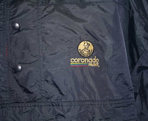 Coronado Paint Jacket Harvard Square Mens XL Pullover Windbreaker Jacket Black - Picture 4 of 10