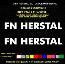 2 FN HERSTAL sticker Genuine decal sticker WATERPROOF STICKERS
