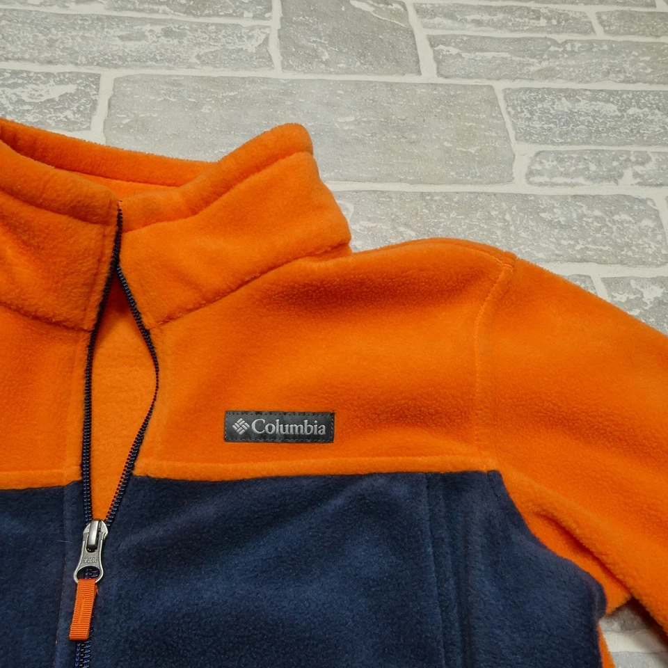 Columbia Teens Fleece Jacket Size XL (18/20) Orange and Blue Chicago Bears Color - Image 2 of 4