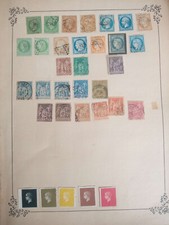 Collection de timbres français neufs et oblitérés anciens sur 50 pages 