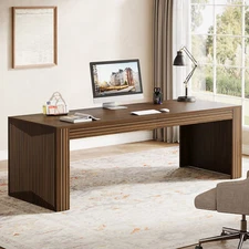 Tribesigns 79-Inch Extra Long Desk, Two Person Desk Double Desk for Home Office